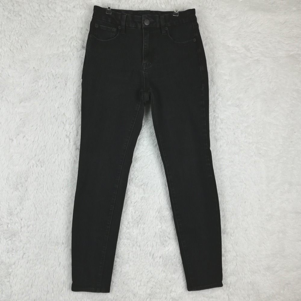 Aeropostale Jeans Womens Curvy Jeggings Black Denim High Rise Stretch 6